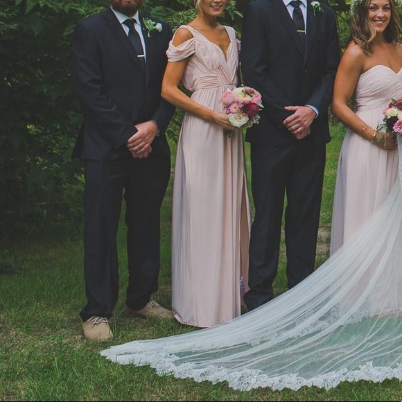 Beautiful Blush Fill Length Dress 💗 ASOS - Picture 6 of 7